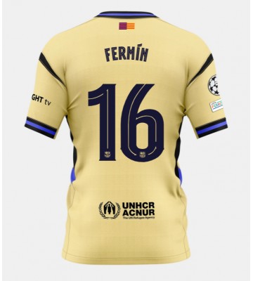 Barcelona Fermin Lopez #16 Udebanetrøje 2025-26 Kortærmet